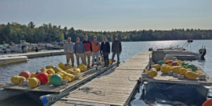 men on dock