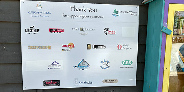sign with sponsors