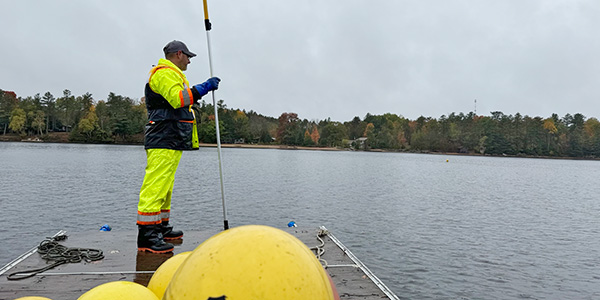 man on barge
