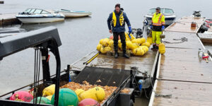 man on barge